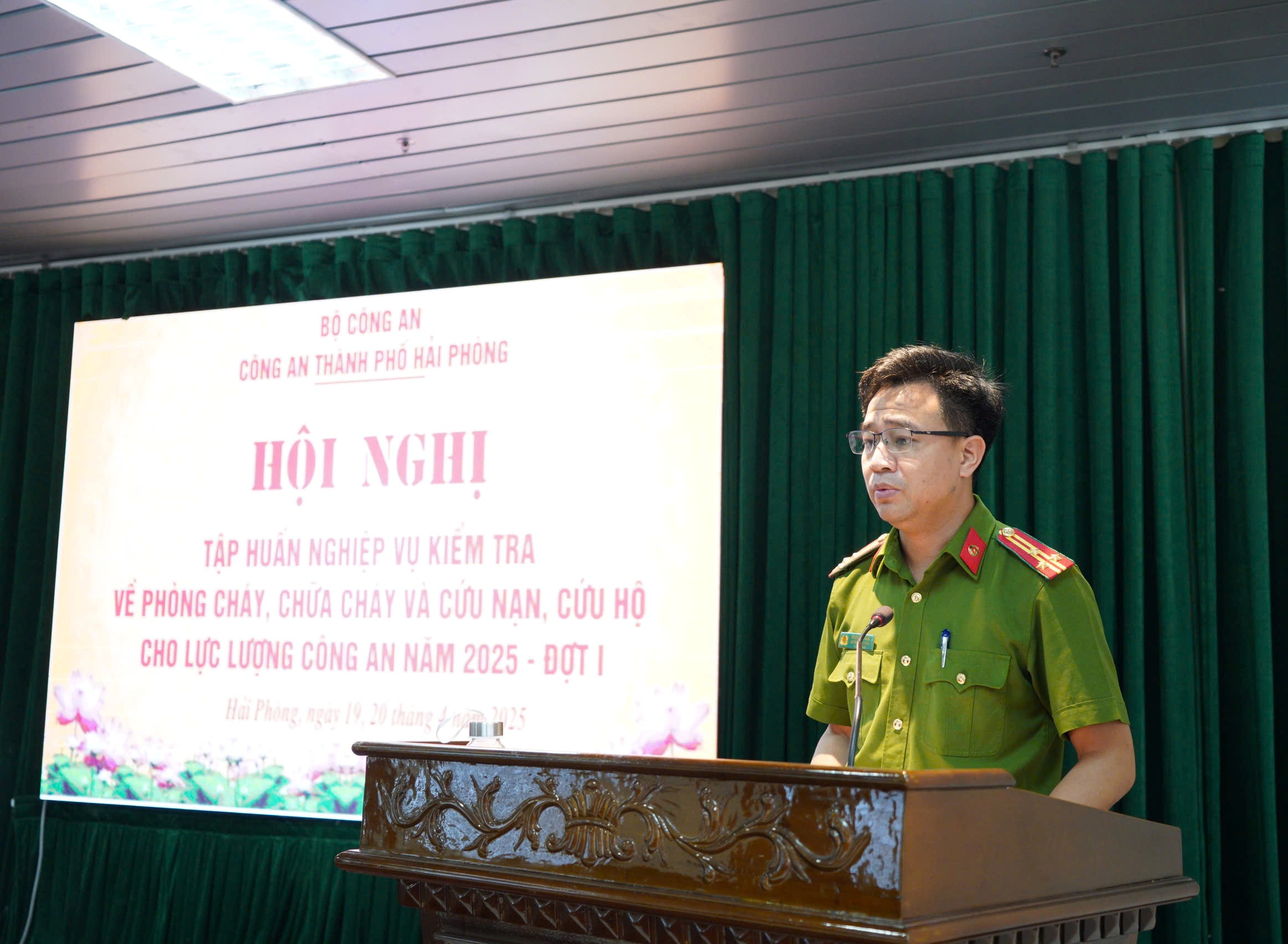 Phòng Cảnh sát PCCC và CNCH: Tập huấn lớp thứ 1 nghiệp vụ kiểm tra về PCCC và CNCH